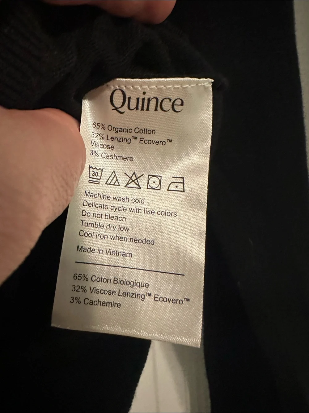 Quince Lightweight Cotton Cashmere Crew Neck Sweater Women’s Small Basic Capsule